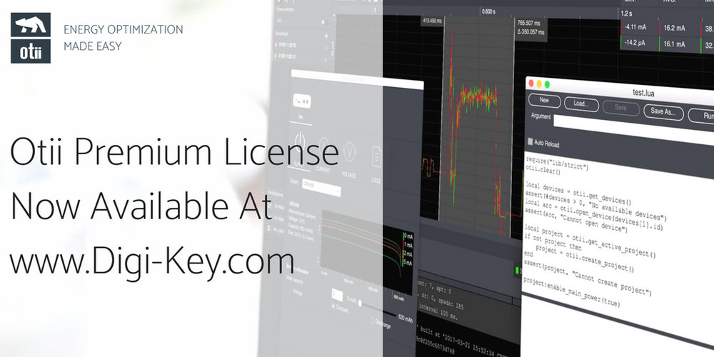 Qoitech’s Premium software for Otii now available from Digi-Key